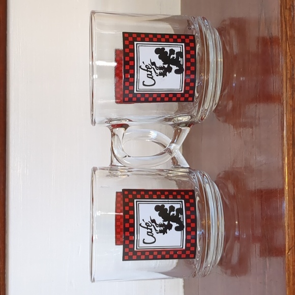 Anchor Hocking Chef Mickey Mouse Cafe's 8oz. Coffee/Tea glass mug - Picture 1 of 6